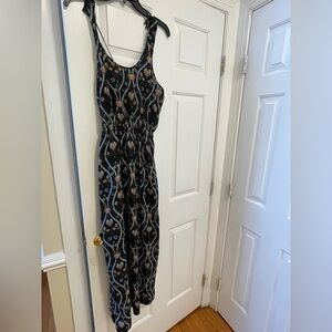 Floral Black Maxi Dress